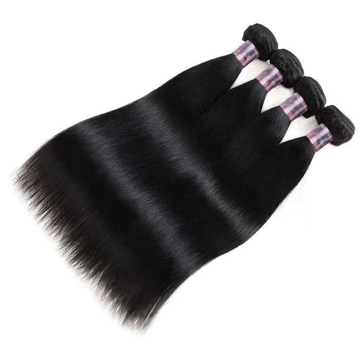 Achieve ultimate volume and length with Bella Hararo’s 4 Bundles Deal in Straight Raw Indian Temple Hair