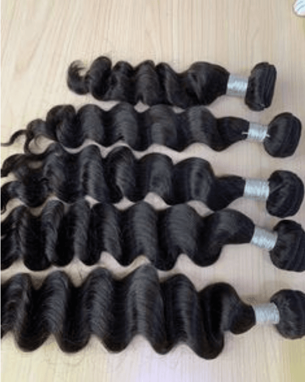 5 Bundles Deal – Wavy Raw Indian Temple Human Hair | Bella Hararo
