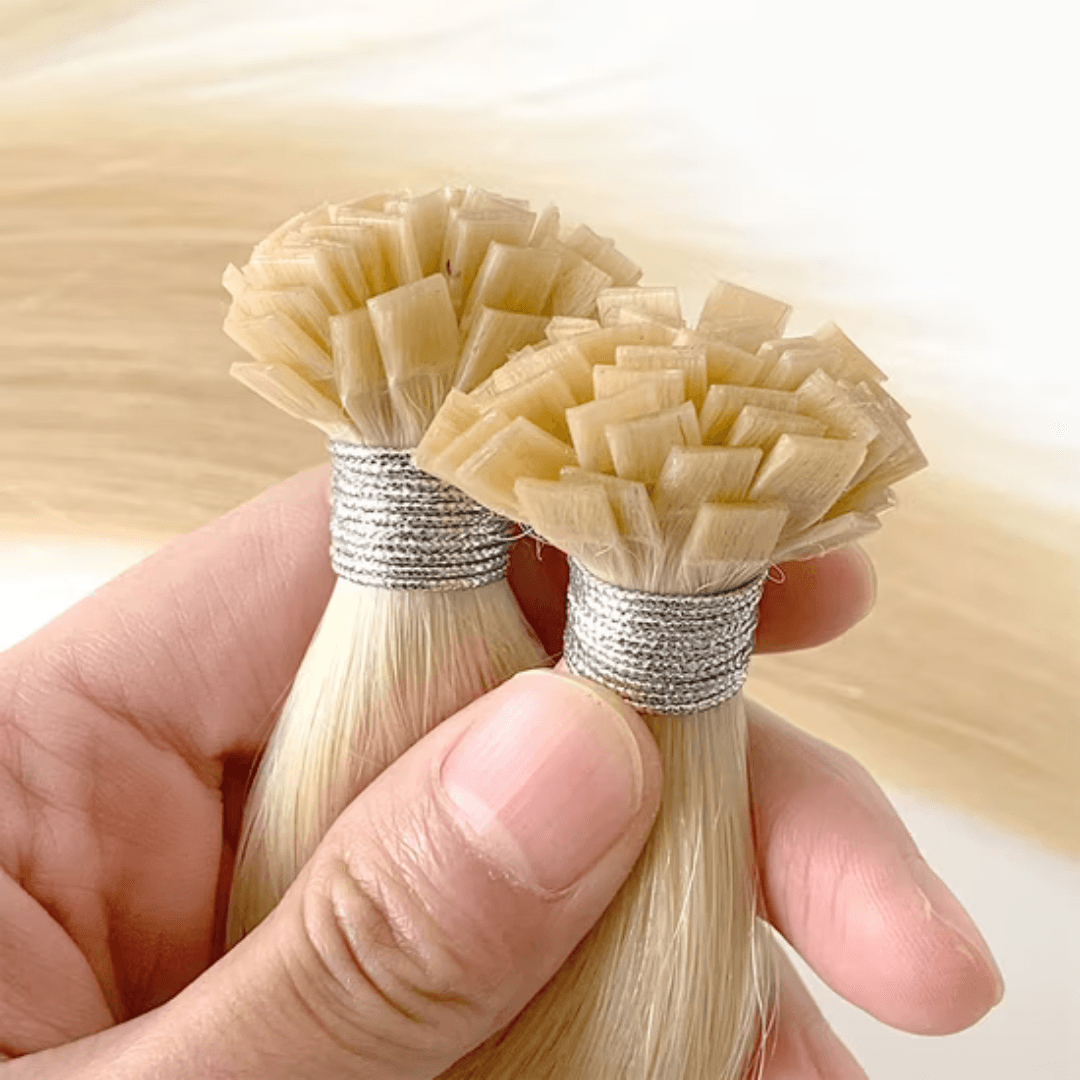 Indian Remy Hair Flat Tip Single Drawn