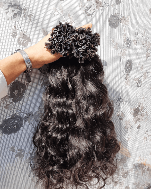 Raw Indian Temple Hair U-Tip Natural Curly | 100% Virgin Indian Hair  | 100g– Bella Hararo
