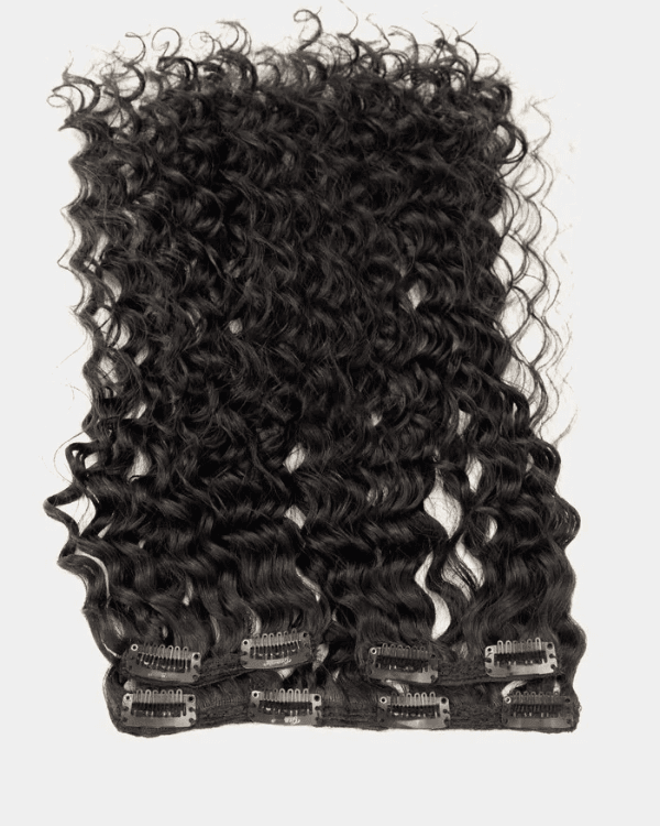 Enhance your hairstyle with Bella Hararo’s 3 PCS Premium Natural Wavy Clip-In Extensions, made from 100% Remy Indian Hair