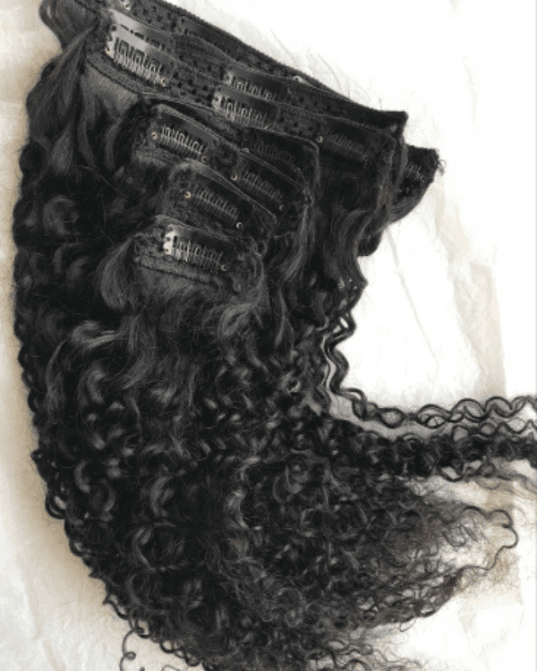 Indian Remy Hair 7 PCS Set Premium  Curly Clip-In Hair Extensions | Double Drawn | 100% Indian Hair | 100g – Bella Hararo