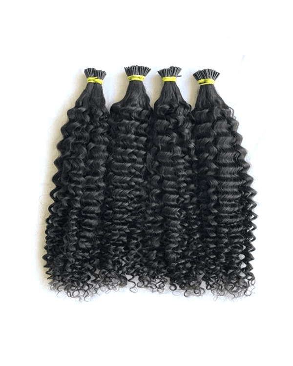 Indian Remy I-Tip Hair Extensions Indian Curly | Double Drawn | 100% Hair | 100g – Bella Hararo
