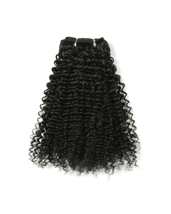 Embrace bold, voluminous curls with Bella Hararo’s Indian Remy Hair Weft Kinky Curly Extensions