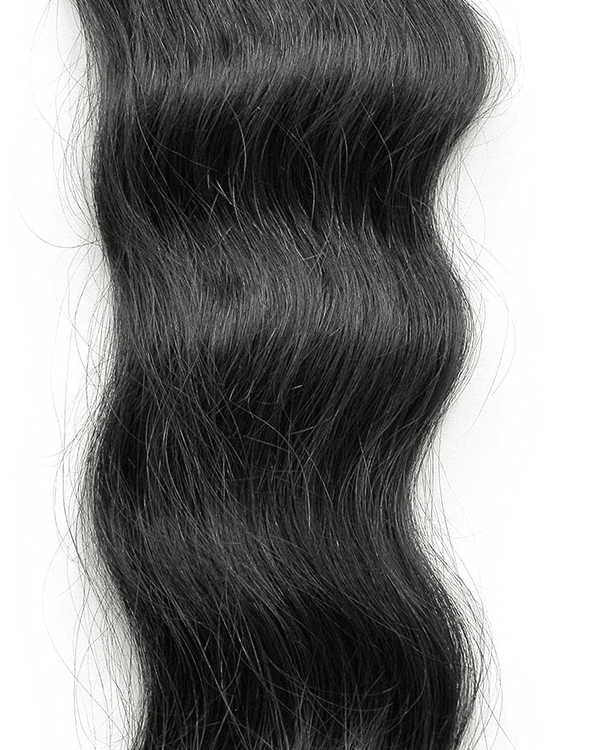 Add soft, natural waves to your hairstyle with Bella Hararo’s Indian Remy Hair Weft Wavy Extensions