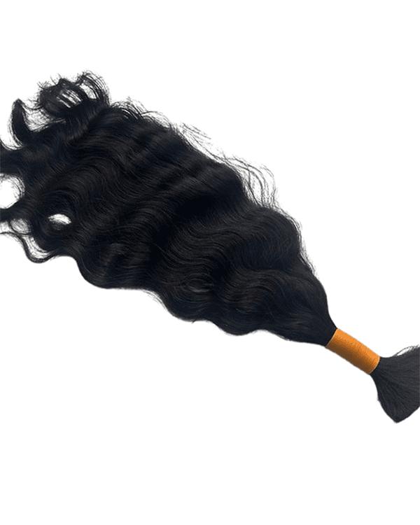 Indian Remy Hair Bulk Wavy | Single Drawn  | 100%  Indian Hair | 100g– Bella Hararo