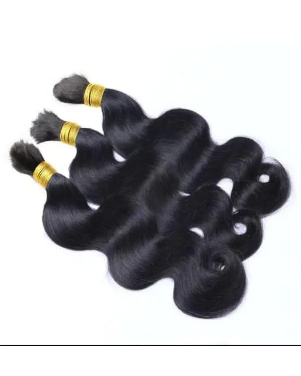 Premium Raw Indian Temple Bulk Hair – Body Wave | 100% Virgin Temple Hair | 100g– Bella Hararo