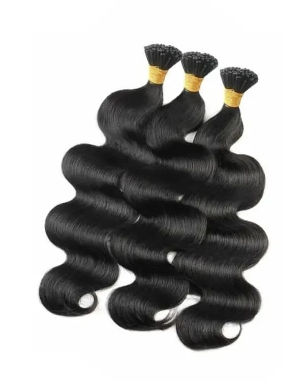 Raw Indian Temple Hair I-Tip Body Wave | 100% Virgin Indian Hair  | 100g– Bella Hararo