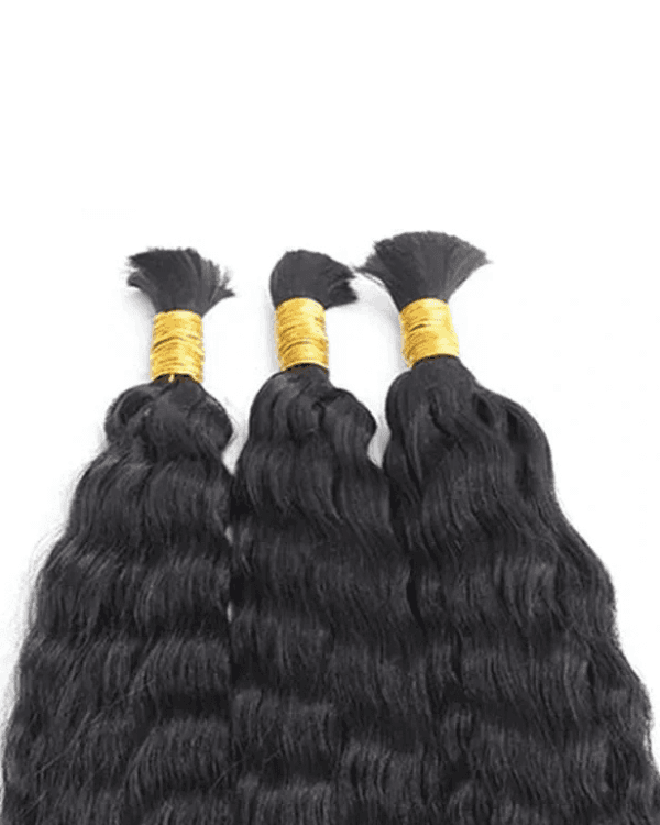 Enhance your hair with Bella Hararo’s Indian Remy Bulk Wavy Hair, crafted from 100%  Temple Hair