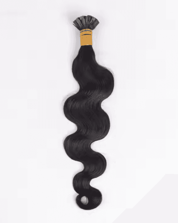 Enhance your hairstyle with Bella Hararo’s Indian Remy Hair FLAT-Tip Body Wave Extensions, made from 100% Remy  Indian Hair