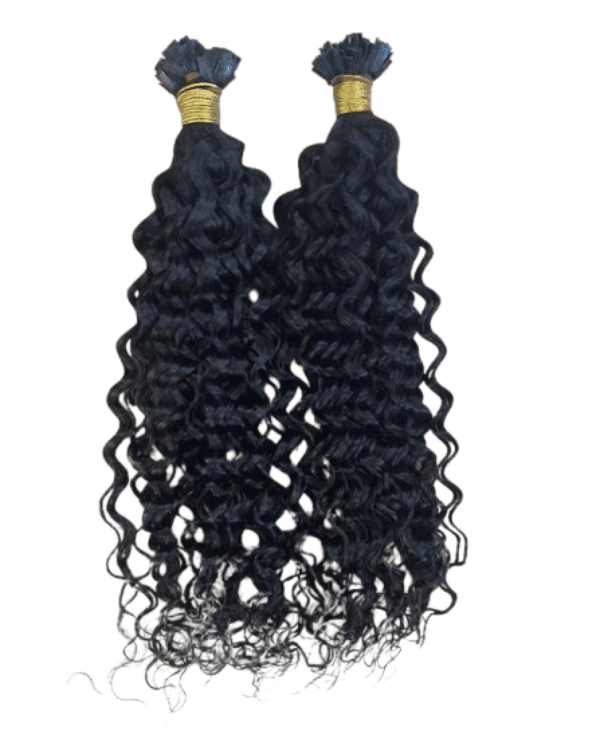 Raw Indian Temple Hair Flat-Tip Loose Curly | 100% Virgin Indian Hair | 100g– Bella Hararo