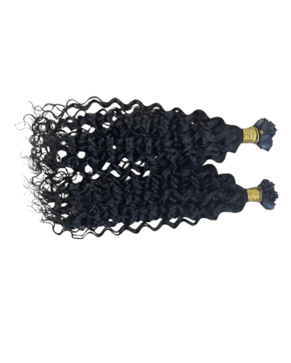 Experience soft, bouncy curls with Bella Hararo’s Raw Indian Temple Hair Flat-Tip Loose Curly Extensions