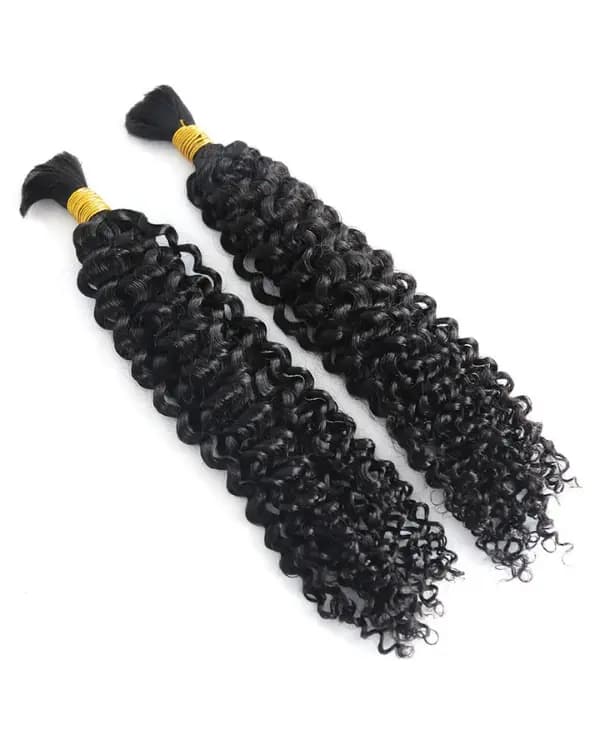Achieve bold, voluminous curls with Bella Hararo’s Indian Remy Hair Bulk Kinky Curly extensions