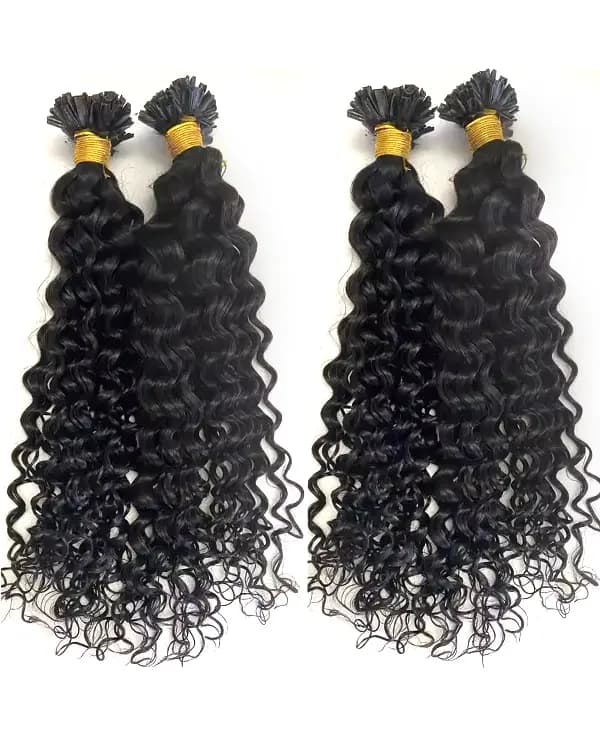 Enhance your hairstyle with Bella Hararo’s Indian Remy Hair U-Tip Loose Curly Extensions