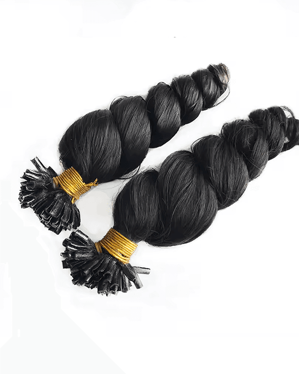 Elevate your hair transformation with Bella Hararo’s Raw Indian Temple Hair – U-Tip Round Wave