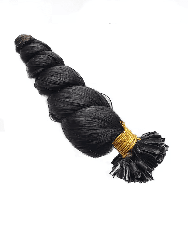 Elevate your hair transformation with Bella Hararo’s Raw Indian Temple Hair – U-Tip Round Wave