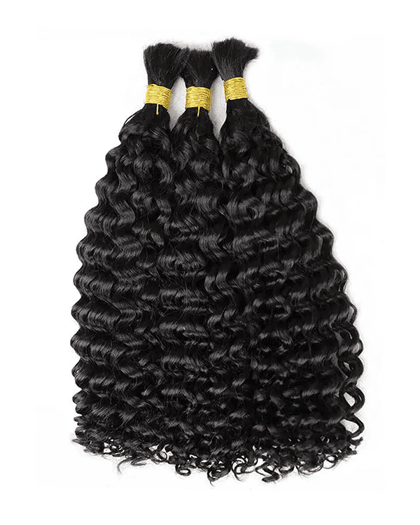 Enhance your look with Bella Hararo’s Indian Remy Bulk Indian Curly Hair, made from 100% Temple Hair