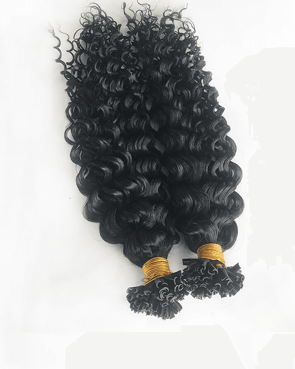 Raw Indian Temple Hair U-Tip Deep Curly | 100% Virgin Indian Hair  | 100g– Bella Hararo