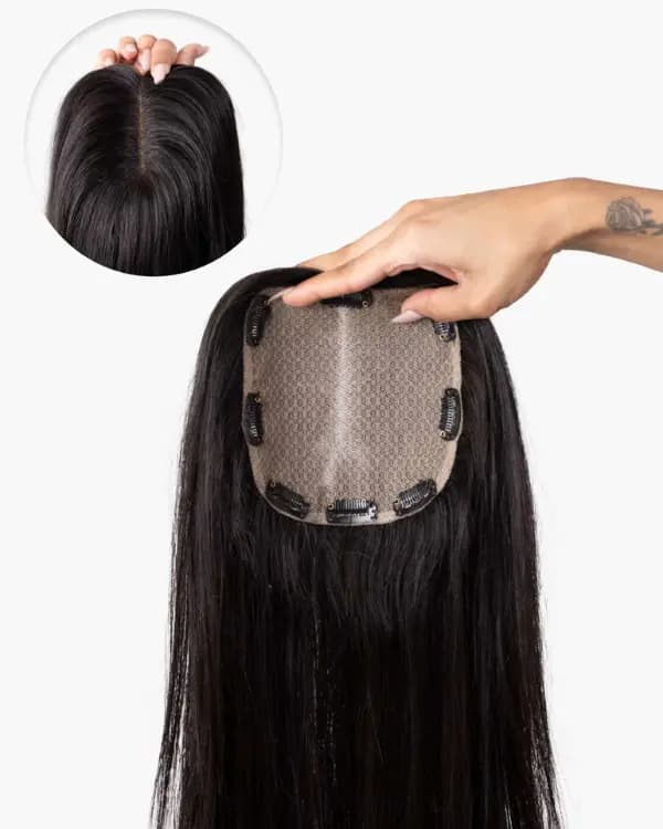 5"x5" Hair Topper Extension | Natural Coverage & Instant Volume |  | 100% Virgin Indian Hair – Bella Hararo