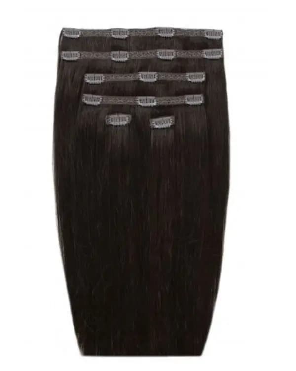 6 PCS Set Premium Straight Clip-In Hair Extensions | 100% Indian Hair | 100g– Bella Hararo