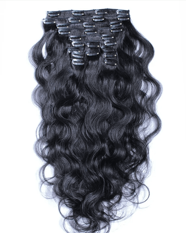Get instant volume, length, and effortless waves with Bella Hararo’s 10 PCS Premium Natural Wavy Clip-In Hair Extensions