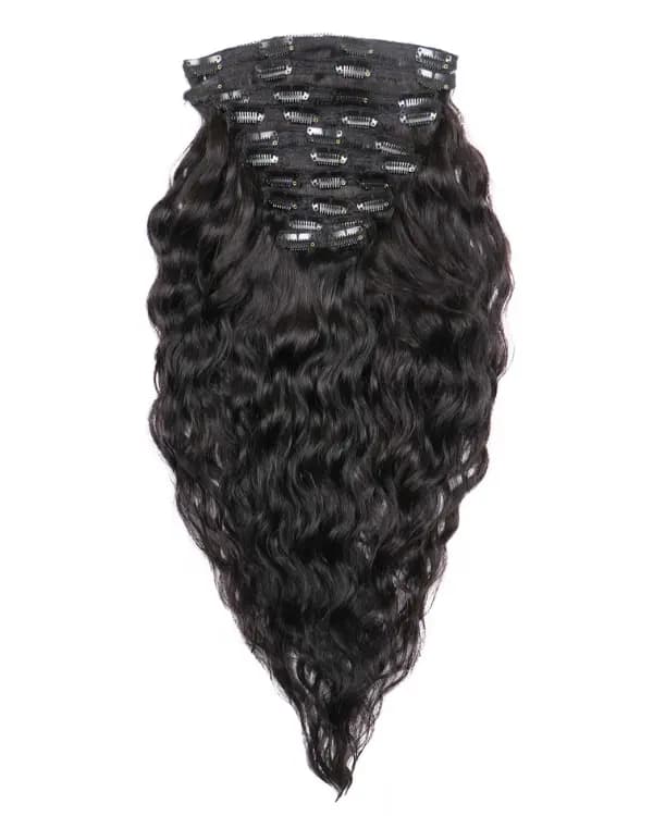 10 PCS Set Premium Curly Clip-In Hair Extensions | 100% Virgin Indian Hair | 100g– Bella Hararo