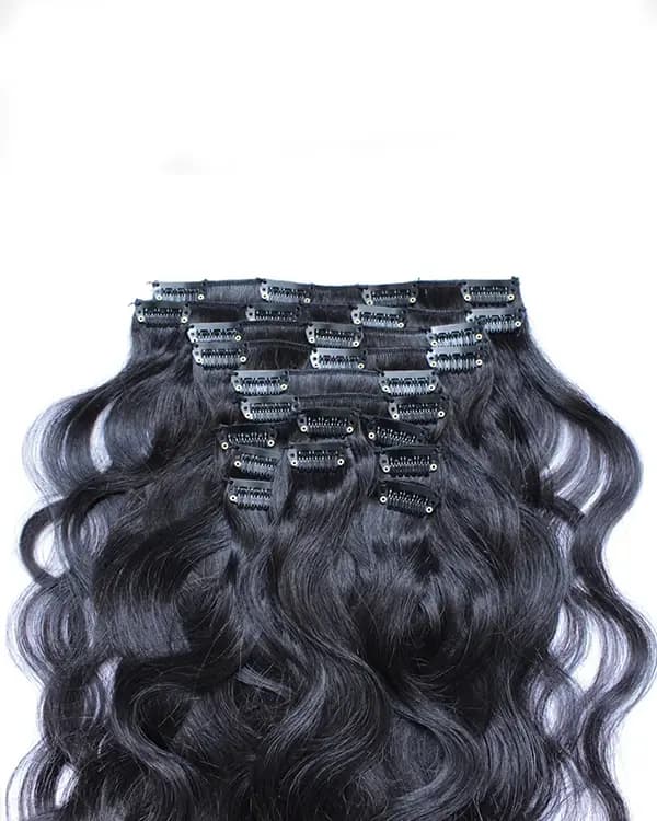Transform your look instantly with Bella Hararo's 3 PCS Set Premium Natural Wavy Clip-In Hair Extensions