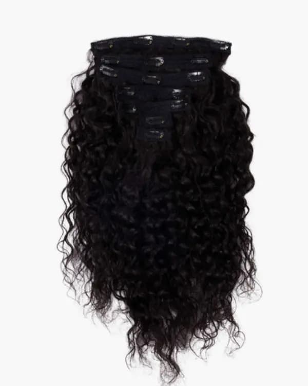 7 PCS Set Premium Curly Clip-In Hair Extensions | 100% Virgin Indian Hair | 100g– Bella Hararo