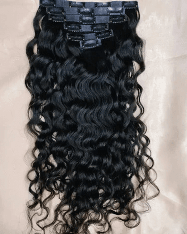 6 PCS Set Premium Curly Clip-In Hair Extensions | 100% Virgin Indian Hair | 100g– Bella Hararo