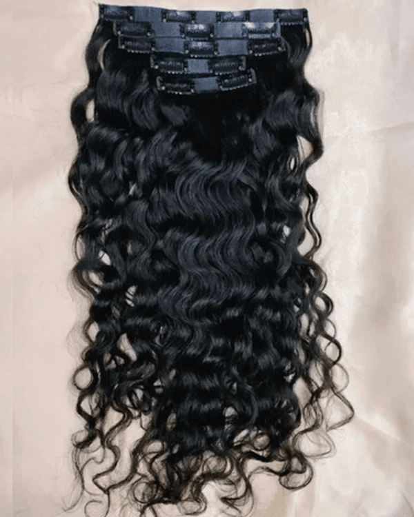 5 PCS Set Premium Curly Clip-In Hair Extensions | 100% Virgin Indian Hair | 100g– Bella Hararo
