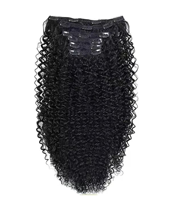 Indian Remy Hair 6 PCS Set Premium  Curly Clip-In Hair Extensions | Double Drawn | 100%  Indian Hair | 100g – Bella Hararo