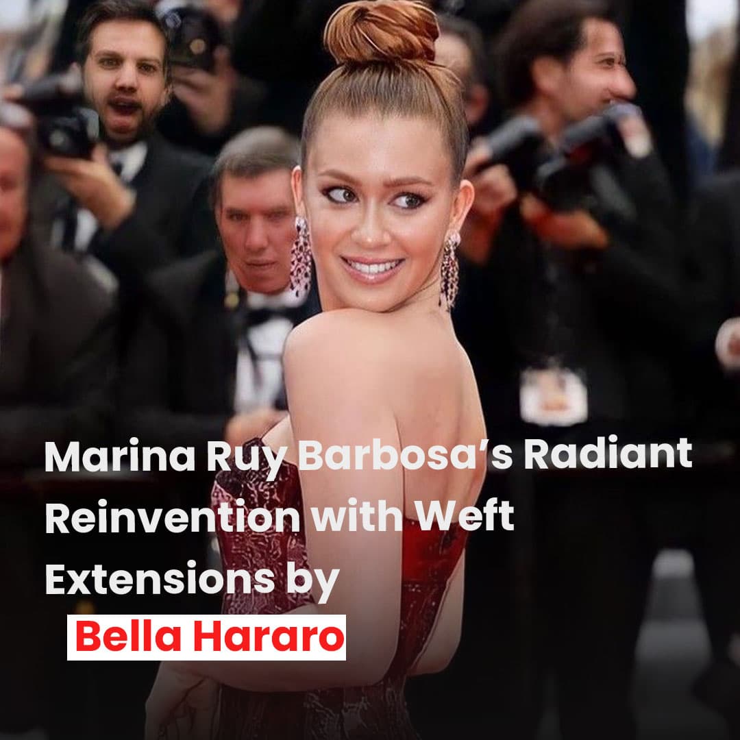 Red Alert: Marina Ruy Barbosa’s Bold Red Carpet Look with Clip-Ins by Bella Hararo