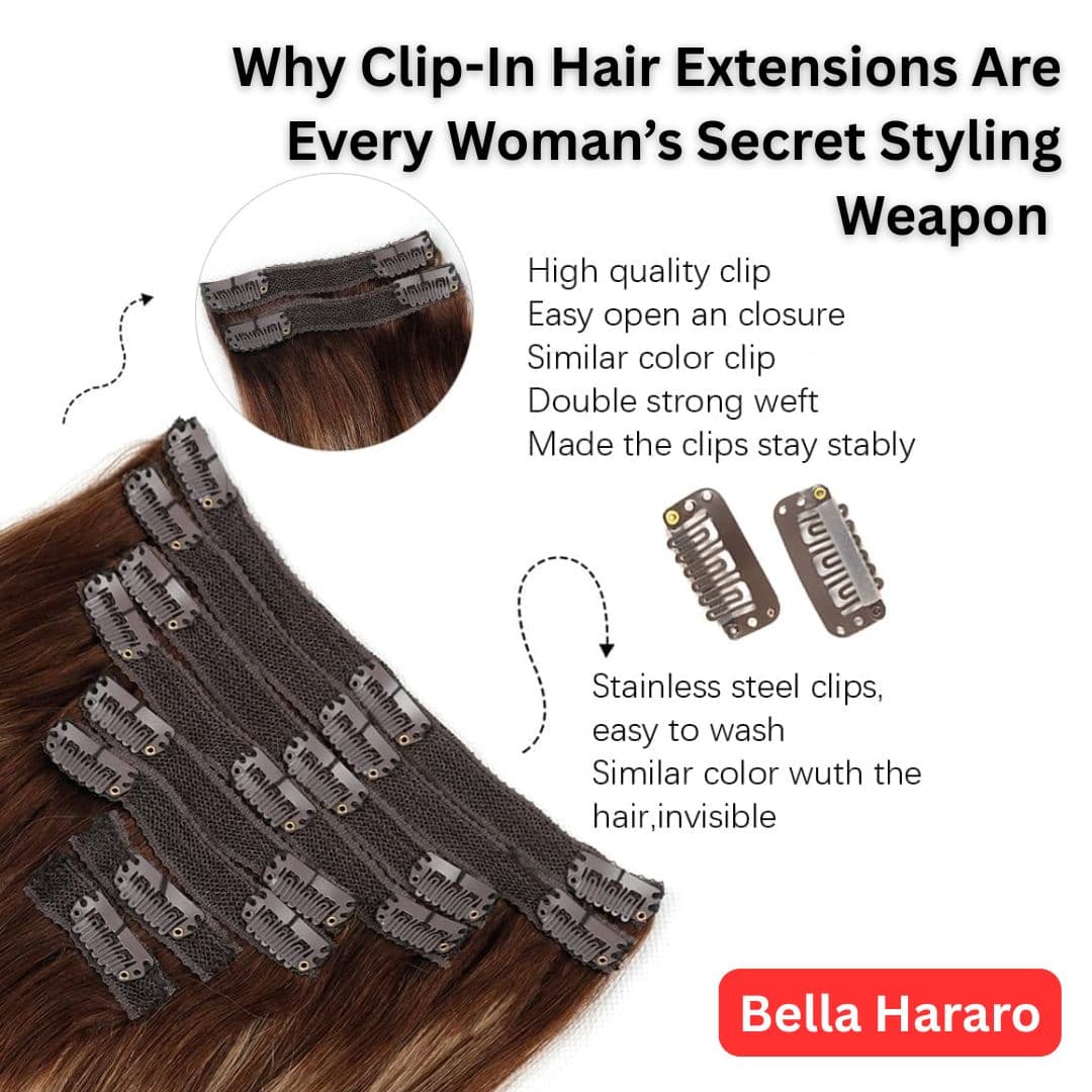 Why Clip-In Hair Extensions Are Every Woman’s Secret Styling Weapon – Bella Hararo’s Guide