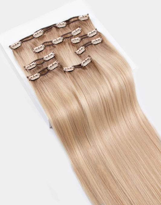 Bella Hararo 7 Pieces Set Clip-In Hair Extension (7 Pieces) Straight Hair (140Ggrm)