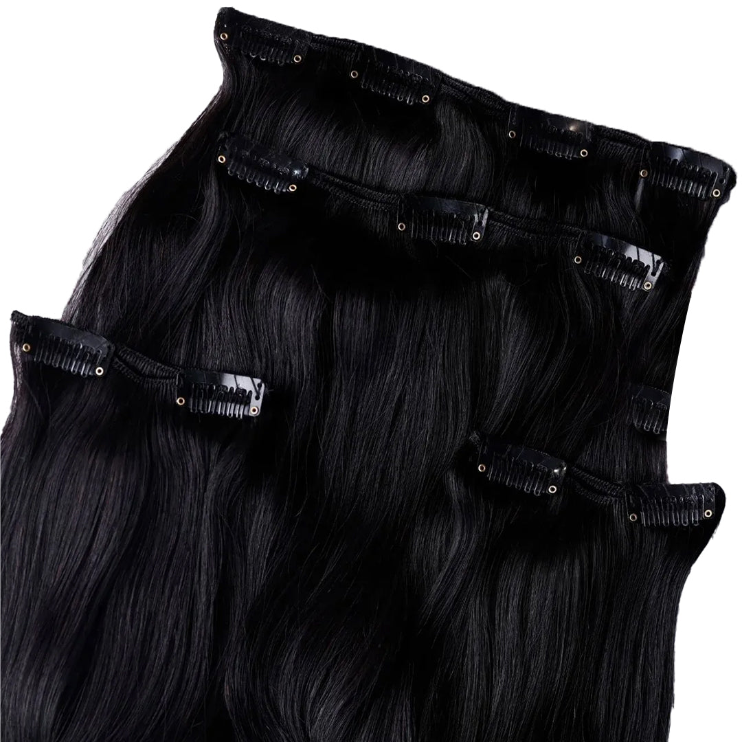 Bella Hararo 4 Pieces Set Clip-In Hair Extension (4 Pieces) Straight Hair (140grm)