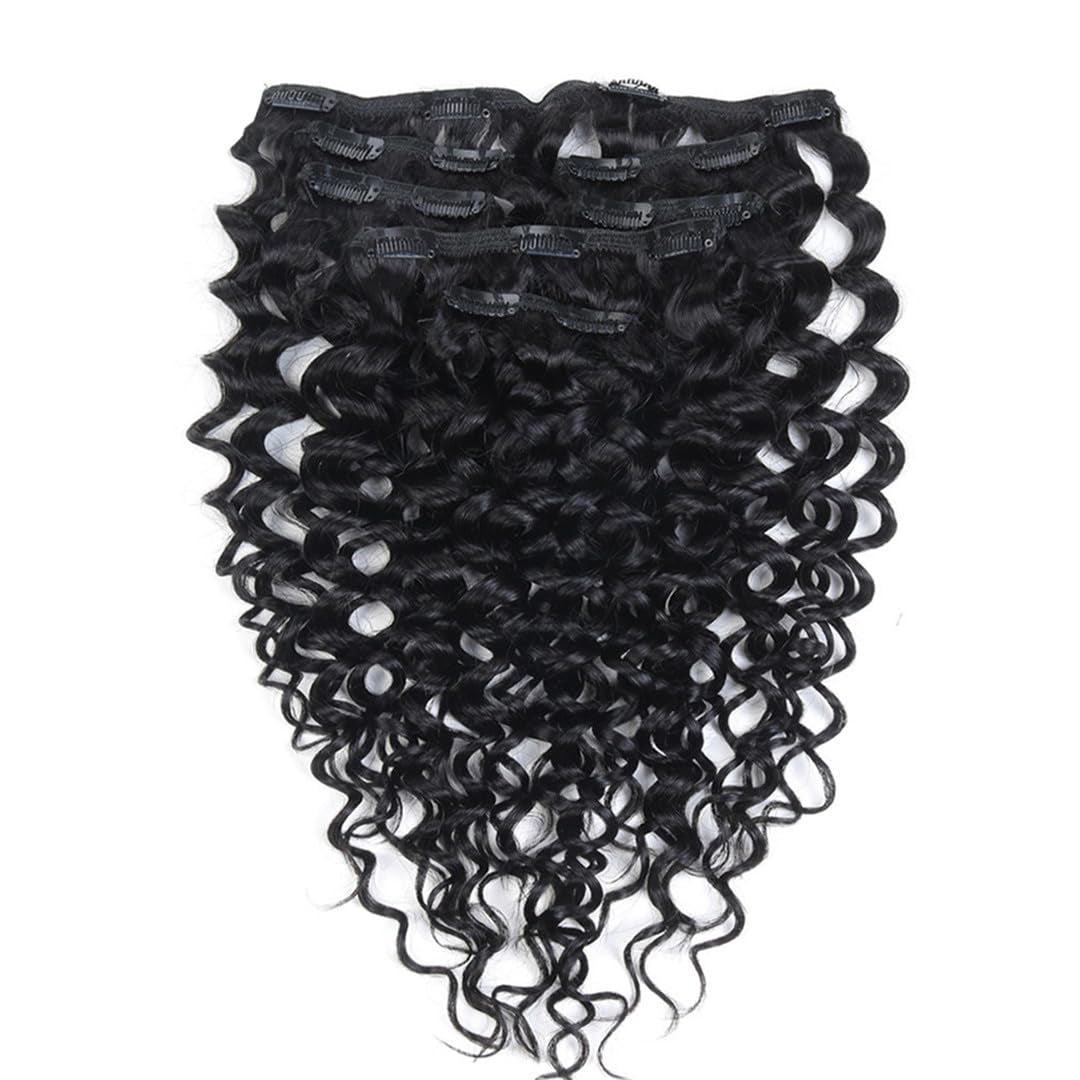 Bella Hararo 7 Pieces Set Clip-In Hair Extension (7 Pieces) Kinky Curly