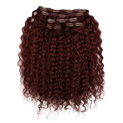 Bella Hararo 5 Pieces Set Clip-In Hair Extension (5 Pieces) Deep Curly