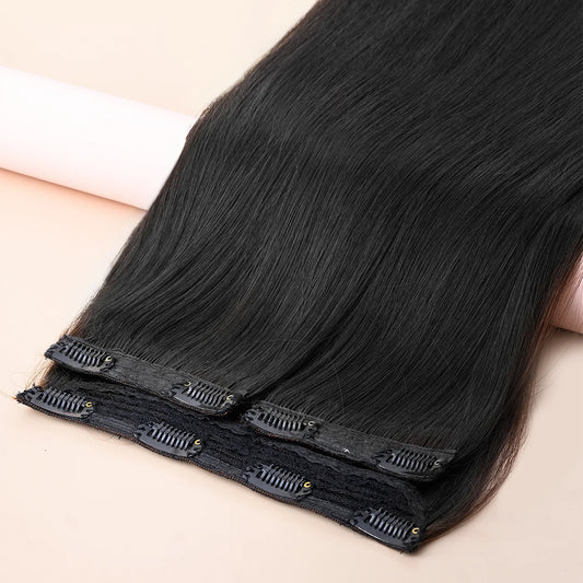 Bella Hararo 3 Pieces Set Clip-In Hair Extension (3 Pieces) Straight Hair (140grm)