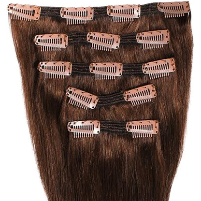 Bella Hararo 5 Pieces Set Clip-In Hair Extension (5 Pieces) Straight Hair (140grm)