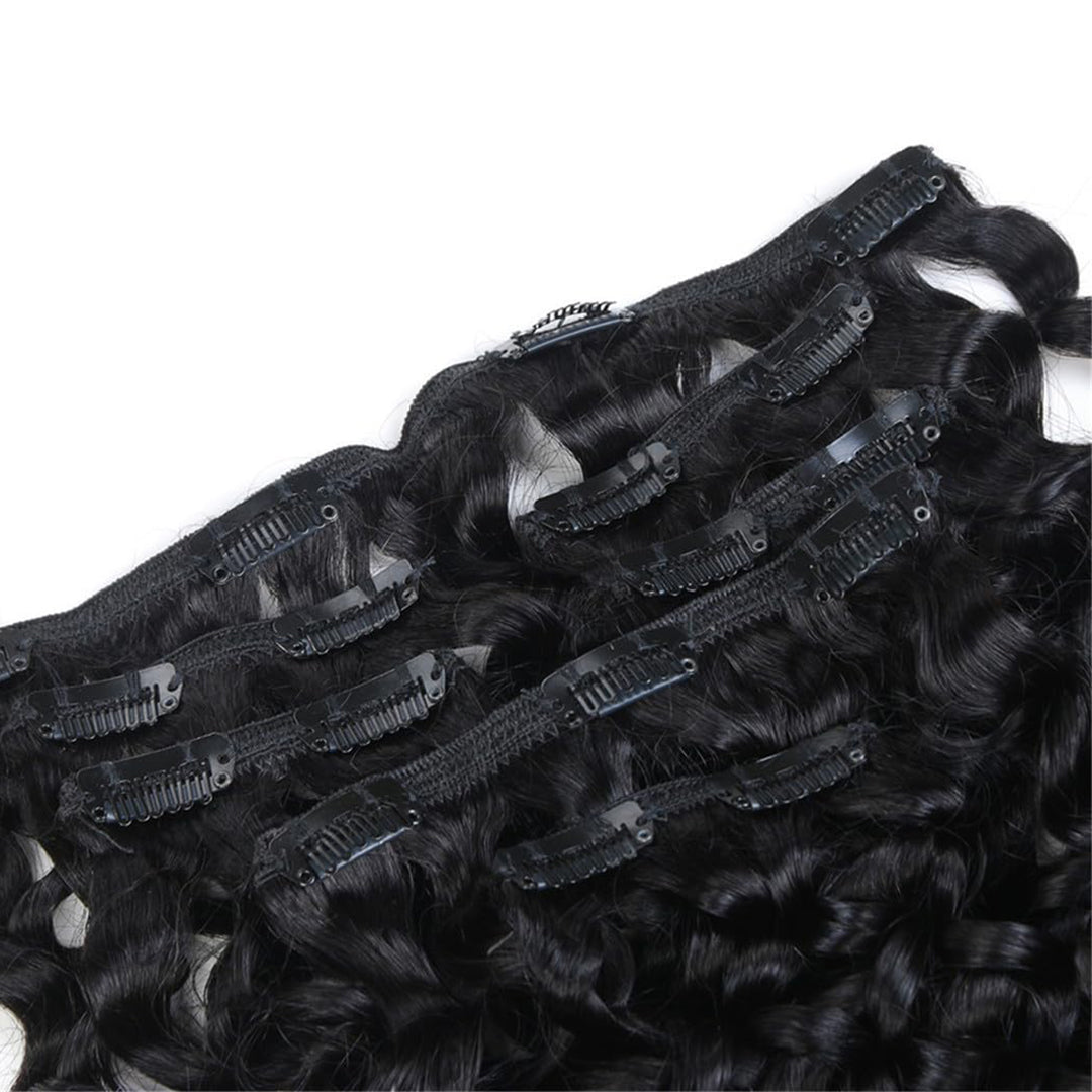 Bella Hararo 7 Pieces Set Clip-In Hair Extension (7 Pieces) Kinky Curly