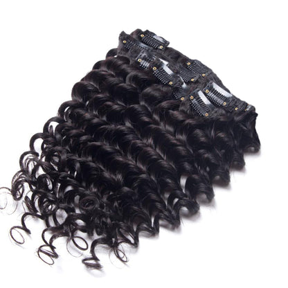 Bella Hararo 5 Pieces Set Clip-In Hair Extension (5 Pieces) Deep Curly