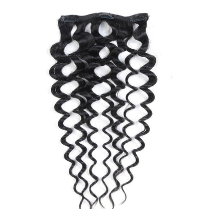 Bella Hararo 7 Pieces Set Clip-In Hair Extension (7 Pieces) Kinky Curly