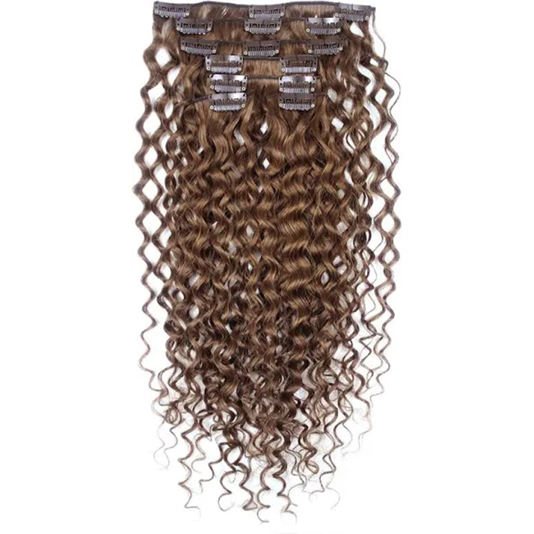 Bella Hararo 7 Pieces Set Clip-In Hair Extension (7 Pieces) Afro Curly