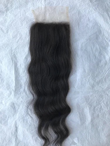 Closure Natural Wave Human Hair Extensions (5x5)