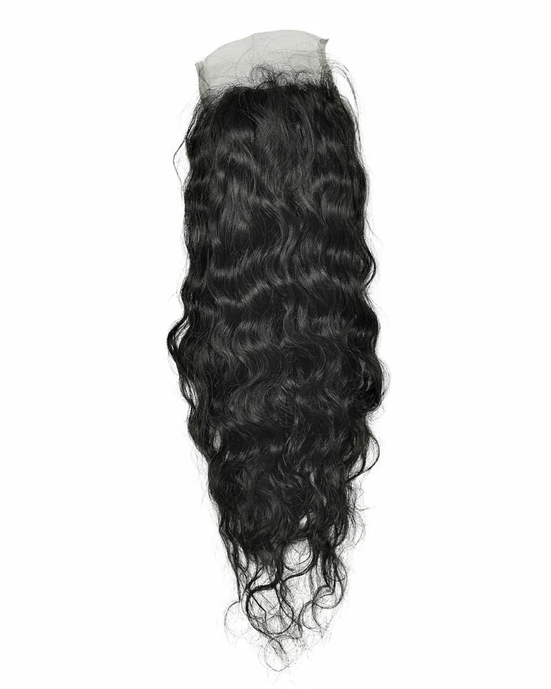 Closure Indian Curly Human Hair Extensions (5x5)