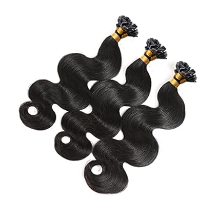 Keratin Flat-Tip Body Wave Human Hair Extensions