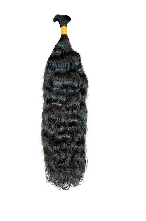 Bulk Natural Wave Human Hair Extensions