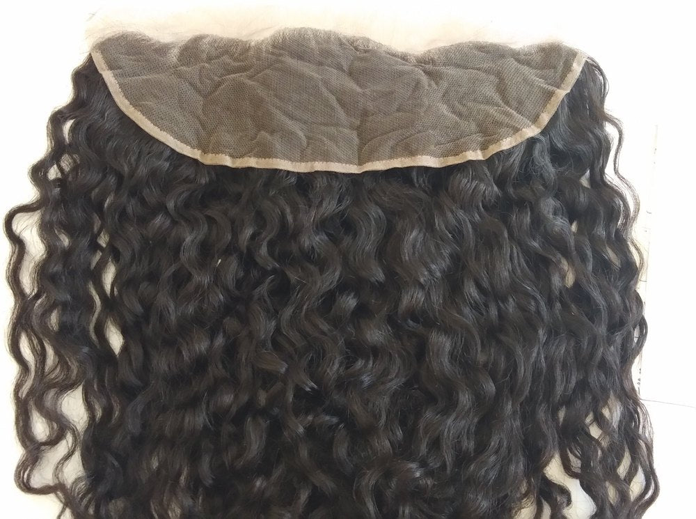 Frontal Raw Curly Human Hair Extensions (13x4)