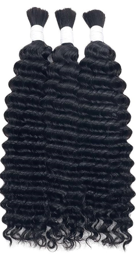 Bulk Deep Curly Human Hair Extensions