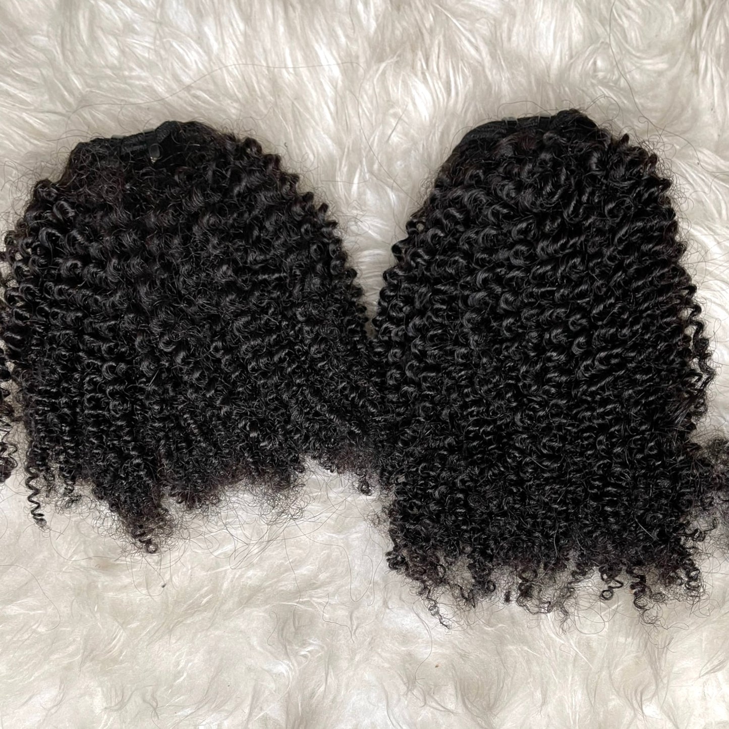 Raw Unprocessed Indian Hair Weft In Afro Curly In Natural Color(Pack Of 1)